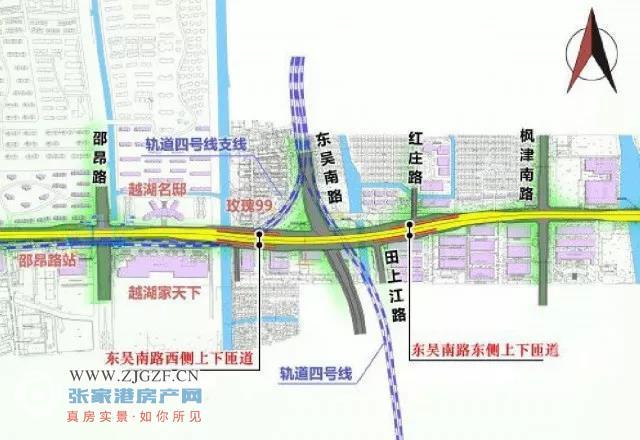 东吴南路是苏州市区" 人民路-东吴北路-东吴南路"城市纵向