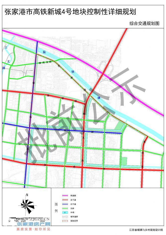快看张家港高铁新城4号控制性详细规划公示来了面积约185平方公里