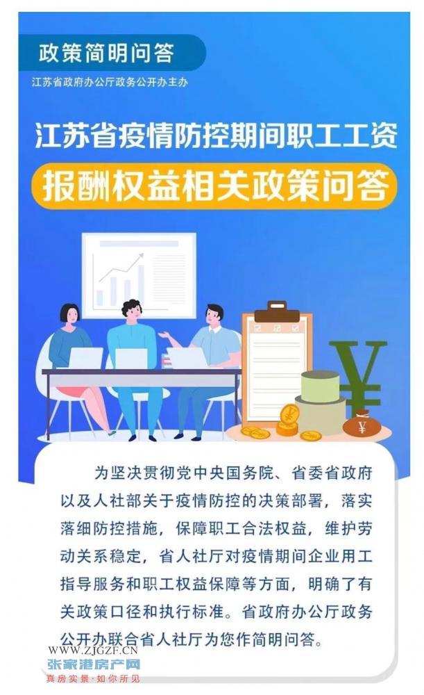 张家港人快看!江苏省疫情防控期间职工工资报酬权益相关政策问答来了