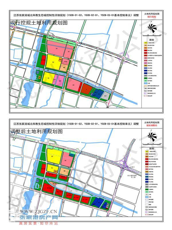 涉及居住用地,医疗用地和供电用地等,张家港城北科教生态城最新规划