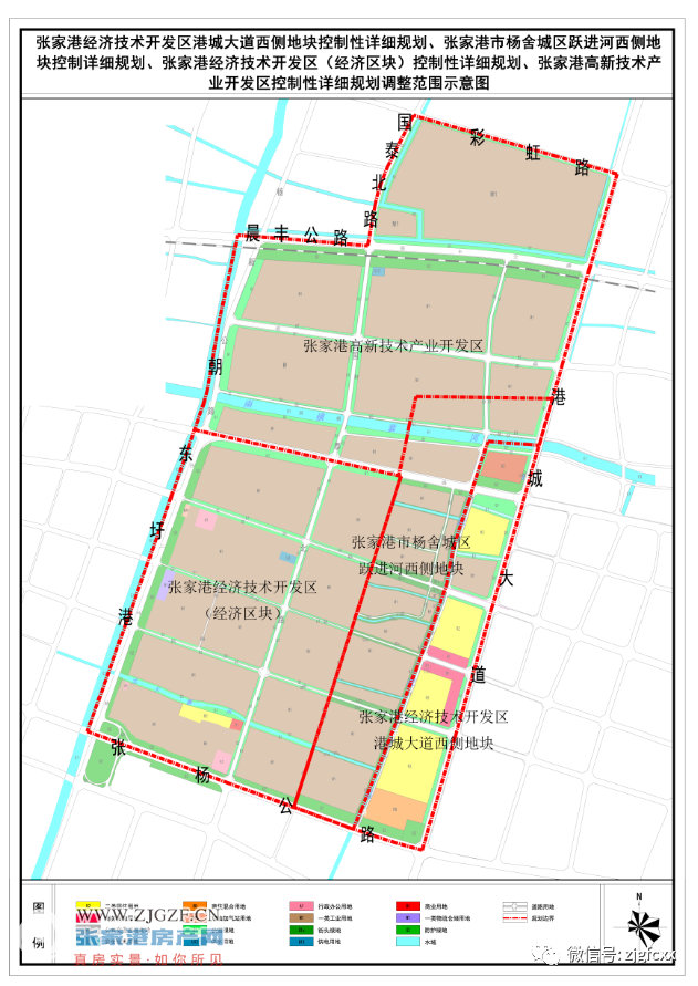 张家港经济技术开发区港城大道西侧地块控制性详细规划,张家港市