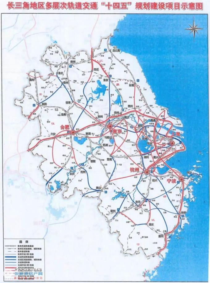 涉及长三角干线铁路,城际铁路,    市域(郊)铁路等规划    《规划》