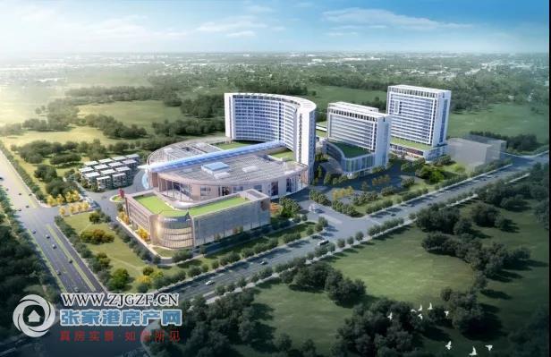 效果图来了!张家港市第一人民医院急诊医学中心已于近日开工建设