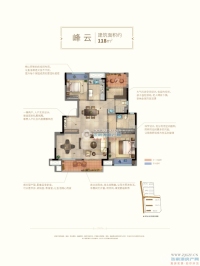 云筑户型图，拍摄于2019/11/1