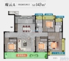 建发云湖上户型图，拍摄于2023/8/17