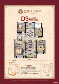 阳光锦程户型图，拍摄于2018/7/4